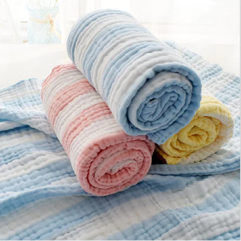 Newborn Baby Blankets Infant Kids Soft Cotton Swaddle Wrap Blankets