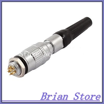 

8mm Thread 5 Pins Rubber Tube Quick Aviation Connector Plug DC 30V 0.2A