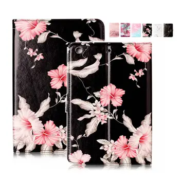 

For iPad mini2 mini3 PU Leather 7.9'' Wallet Case Cover Protective Stand Marble Tablet Fundas For Apple iPad mini 2 3 Smart Skin