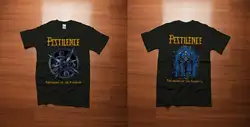 Pestilence 1991 OG Band TOP черная металлическая рубашка с принтом в виде Баллиста