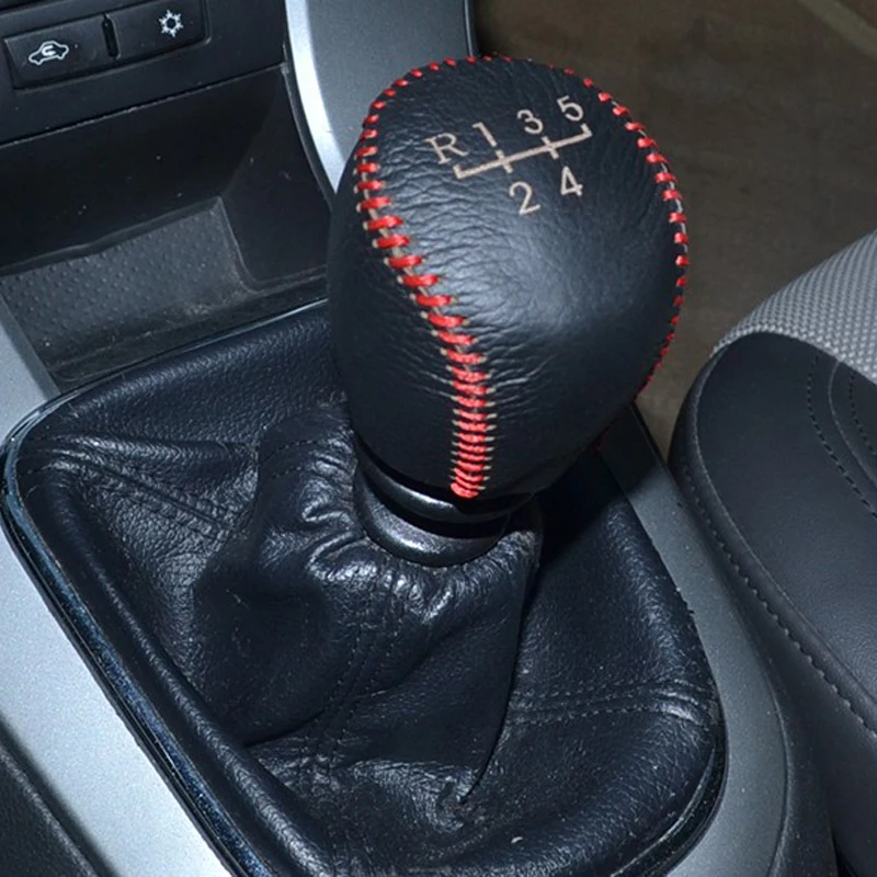 

Free Shipping High Quality Cowhide Top Layer Leather Manual Gear Shift Collars Gear Cover For Chevrolet Cruze