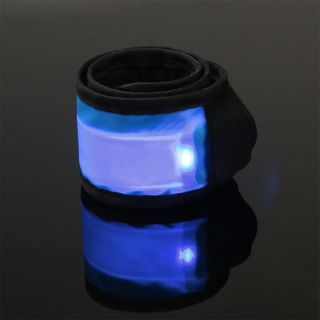 * 4 قطعة سوار LED السلامة عاكس سوار مضيئة الفرقة ل تشغيل الدراجات في الهواء الطلق أدوات 35 4 سنتيمتر الاكسسوارات ليلة/ 0.75