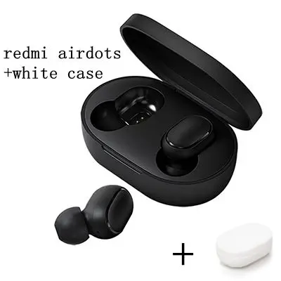 Беспроводные bluetooth-наушники Xiaomi Redmi Airdots TWS, водонепроницаемые, в уши, стерео, басы, наушники BT 5,0 AI, управление громкой связью, наушники - Цвет: Add white case