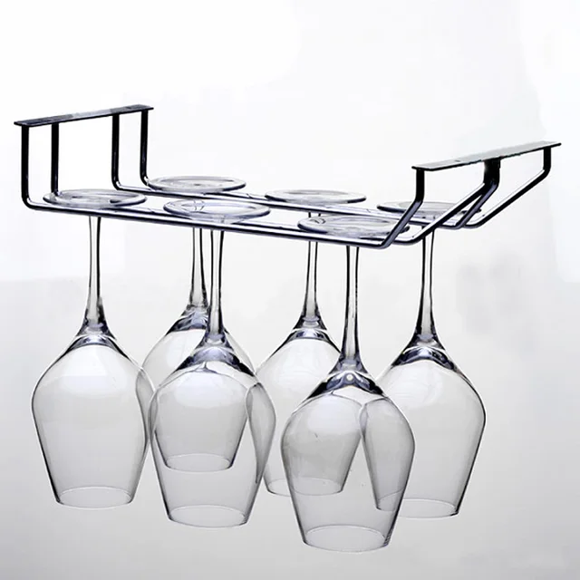 yontree 1 piece stainless steel bolt inserting clapboard hanging wine glass rack 2 rows3 - Hanging Wine Glass Rack yontree 1 piece stainless steel bolt inserting clapboard hanging wine glass rack 2 rows3 - Hanging Wine Glass Rack