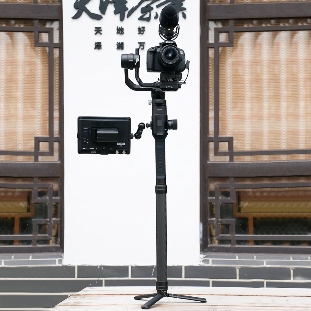 Acessórios para Dji Vara de Fibra de Carbono Cnc da Liga de Alumínio Agimbalgear Dh10 Extensão Extensão Handheld Pólo Estabilizador Ronin s - Image 3