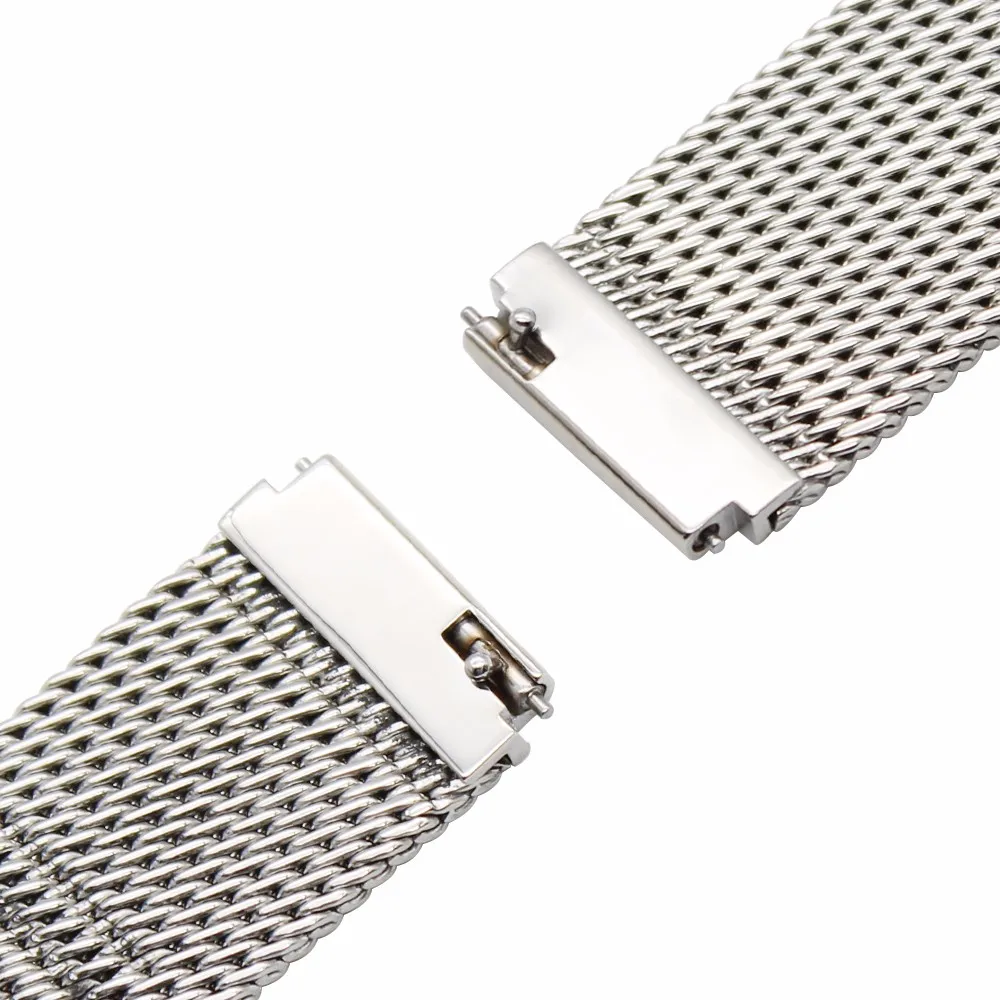 18 мм Quick Release Milanese Watch Band для DW Daniel Wellington Mesh Нержавеющая сталь ремешок на запястье браслет черный розовое золото серебро