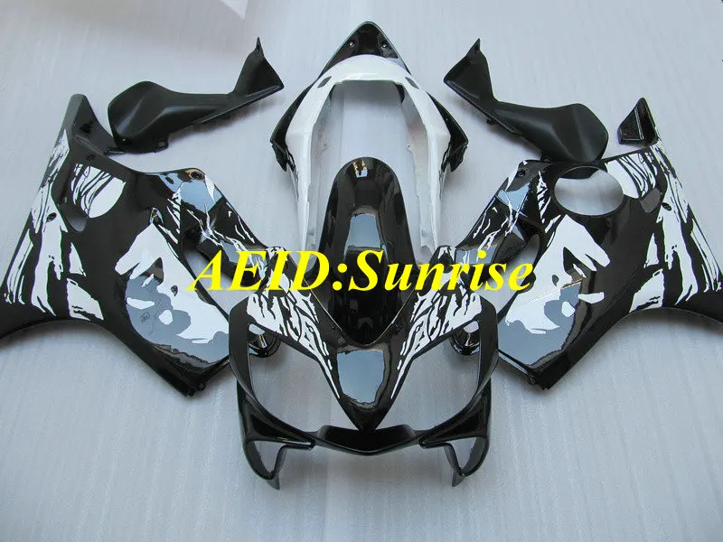 

Injection mold Fairing kit for HONDA CBR600F4I 04 05 06 07 CBR600 F4I 2004 2005 2007 ABS white black Fairings set+gifts HF16