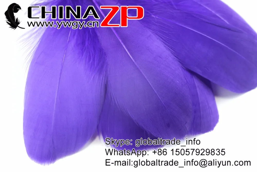 Purple Soft Goose Nageoires Feathers (9)