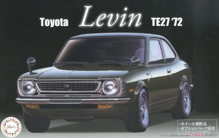

Assembly Car Model 1/24 TOYOTA Levin TE27 72 03981