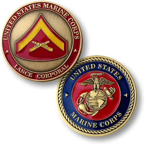 Морской корпус США/копс капрал-USMC Challenge Coin 200 шт./лот DHL Бесплатная доставка | Дом и