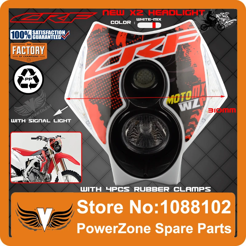 Powerzone Trail Tech мотоцикл мотокросс Supermoto X2 фара уличный истребитель CR CRF 250 450 250R 450R