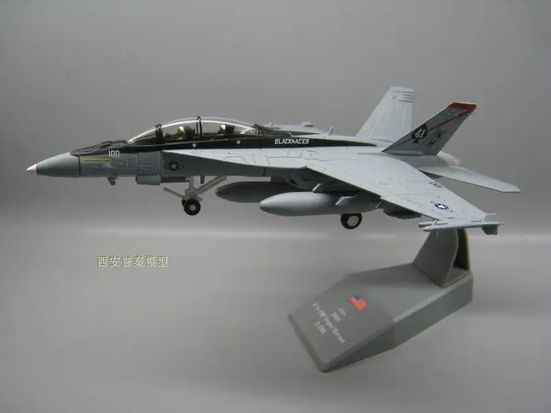 

3pcs/lot Wholesale AMER 1/100 Scale Military Model Toys USN F/A-18F Super Hornet Fighter Diecast Metal Plane Model Toy