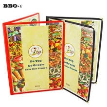 Чехол для меню, двойной держатель для книг, 2 страницы, 4 вида, защитный уголок для ресторана, отеля, Deli, кафе, баров, пабов