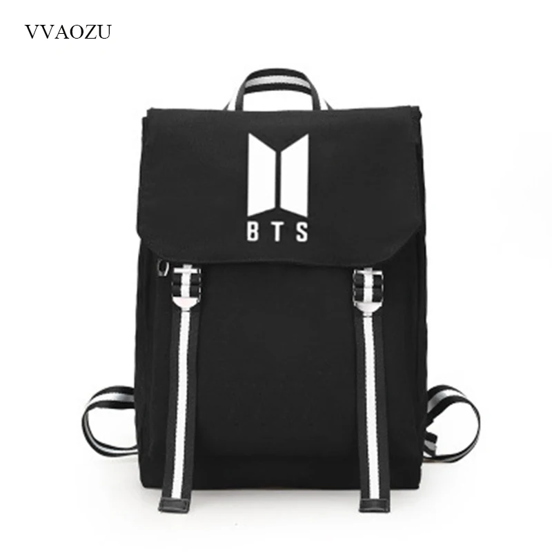

BTS Bangtan Boys Youth Shoulder Bag Backpack Student School Bags Leisure Computer Canvas Rucksack for Teenagers