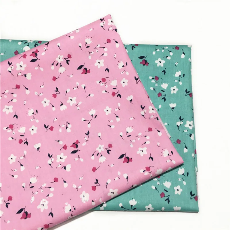 

Kids Cotton Quilting Fabric Flower Printed Twill Cotton Cloth by half meter for DIY Sewing Bed Sheet Dress making cotton fabric
