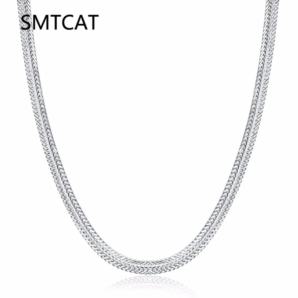Женское винтажное ожерелье SMTCAT из настоящего твердого стерлингового серебра 925