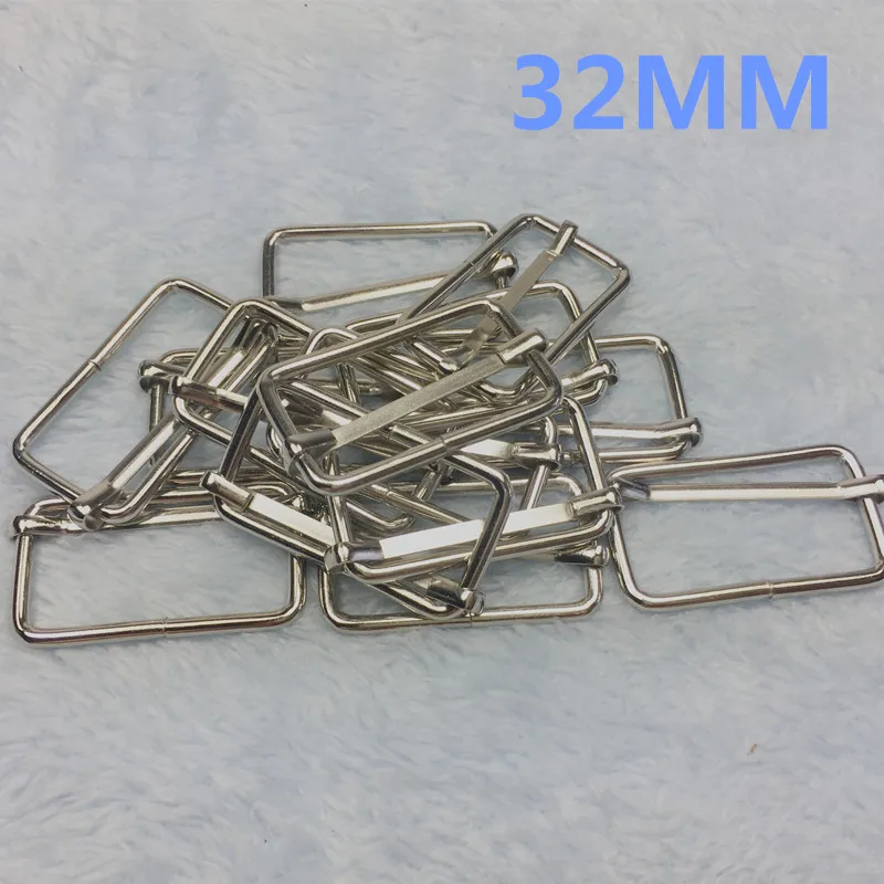 32MM silver slide buckle