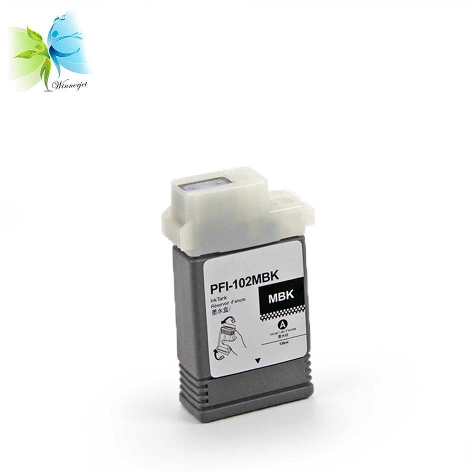 WINNERJET PFI 102 полный пигментный картридж для принтера Canon IPF605 500 510 600 610 700 710|ink cartridge|ink