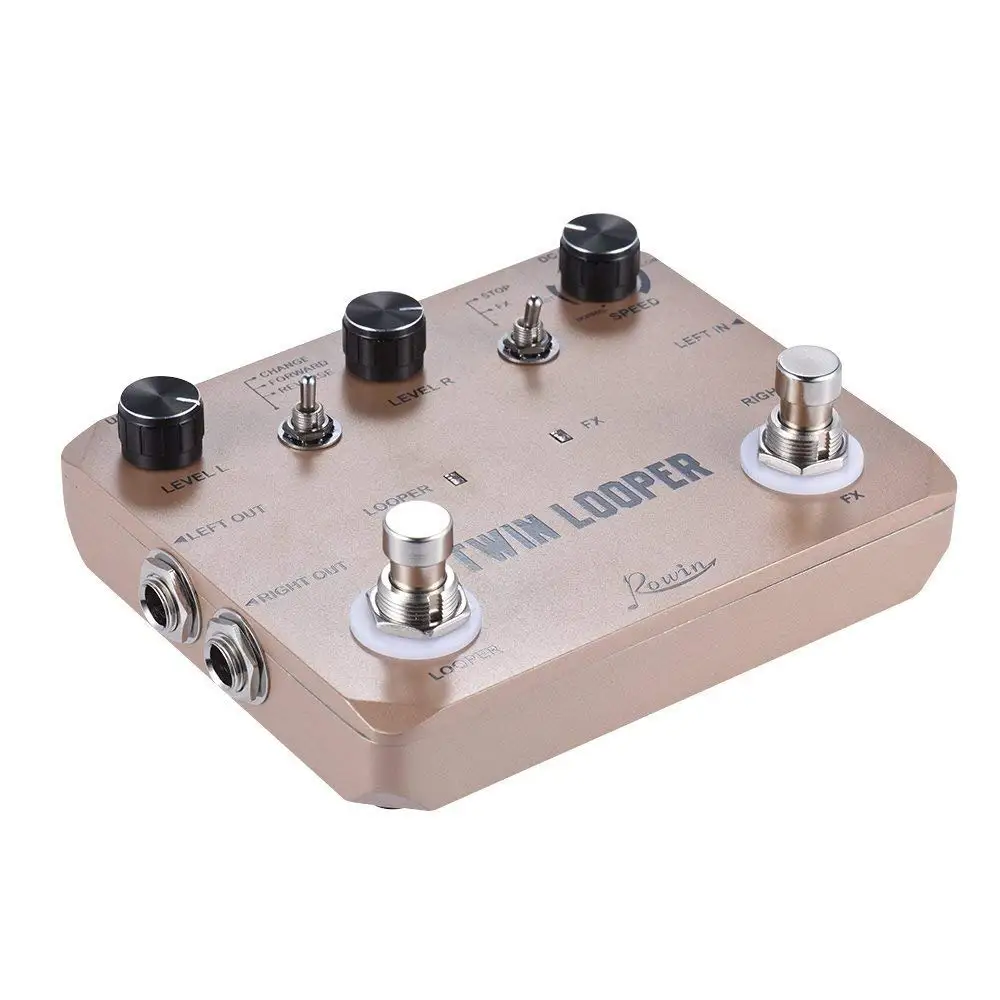 Rowin Twin Looper станция электрогитары педаль эффектов петля для гитары S золотой