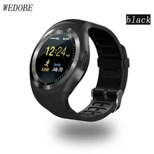 WEDOBE Bluetooth Smartwatch C-Y1 Smart Watch 2G GSM SIM App Sync Mp3 for Apple iPhone Xiaomi Android Phones Black
