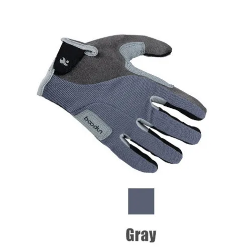 BOODUN перчатки для пеших прогулок на весь палец для мужчин и женщин дышащие износостойкие тактические перчатки для спорта на открытом воздухе альпинистская перчатка - Цвет: Gray