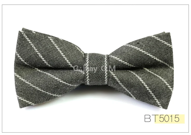 New Men Fashion Classic Plaid Cotton Bowtie Neckwear Adjustable Mens Bow Tie for wedding england style ties