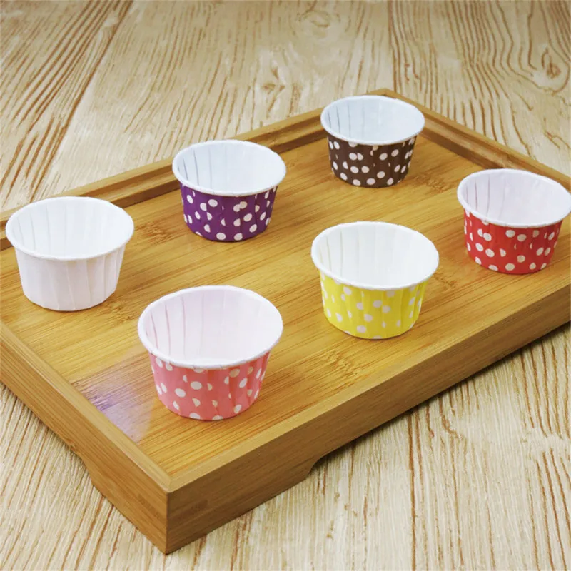

100 pcs/lot Small Cupcake Liner Baking Cup Cupcake Paper Muffin Cases Cake Box Cup Tray Cake Mold Decorating Tools