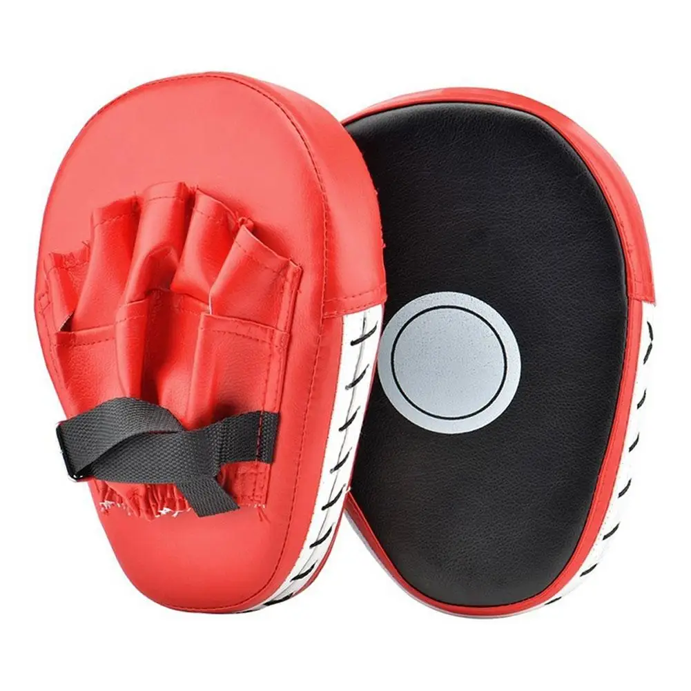 Alvo de Treinamento de Boxe Luvas de Couro Foco Punching Mão Profissional Luta Falso 1 Par Pad