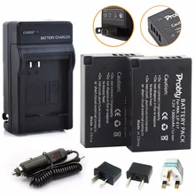 Buy online 2Pcs Probty LP-E17 LP E17 Battery + Charger for Canon EOS M3 M5 M6 Rebel T6i T6s T7i 750D 760D 8000D 77D Kiss X8i Digital Camera