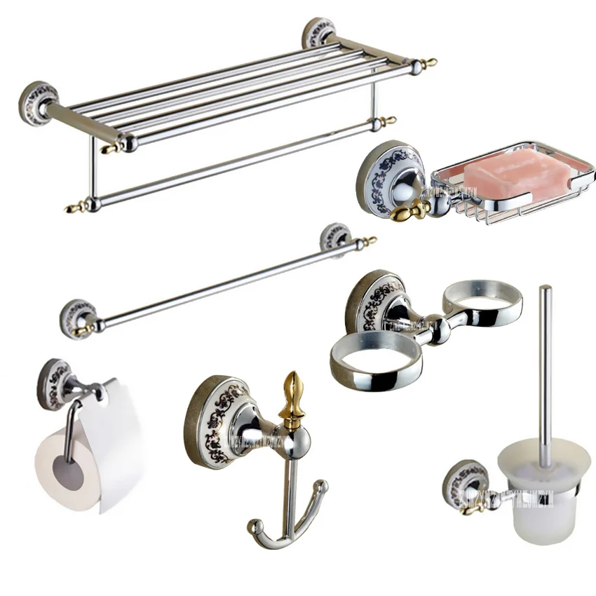 

Accessories Bathroom Set,Towel Rack ,Single Towel Rack,Toilet Paper Tray,Toilet Brush Holder,Soap Stand,Brush Cup Holde,Hooks