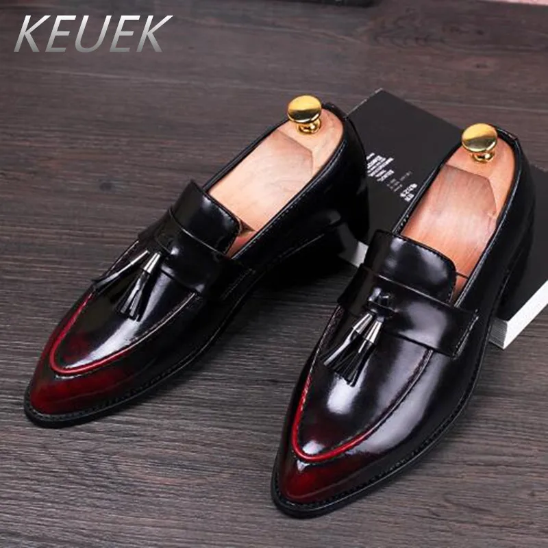 pointed toe flats with tassels
