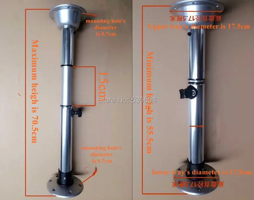 metal caravan telescopic font b table b font font b leg b font MPV removable font