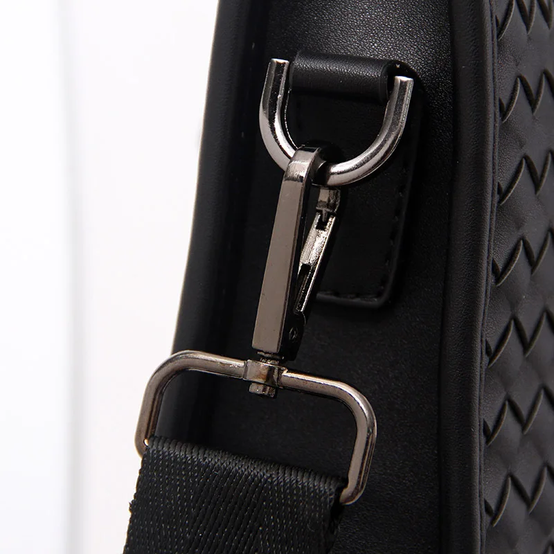 2019 Tablet Briefcase Single shoulder Woven Business Bag Handbag Men Genuine Leather Bag bolso hombre 2019 Tablet Briefcase Single shoulder Woven Business Bag Handbag Men Genuine Leather Bag bolso hombre