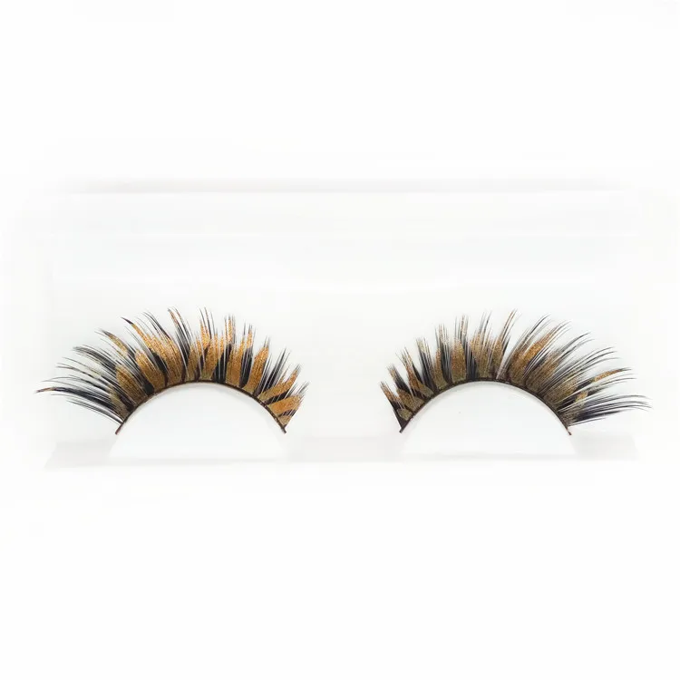 

2019 New Style Golden Cross False Eyelashes Fashion Exaggerated Natural Sharp-tailed Lengthening Stage Performance Makeup Tool