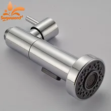 Полированный хром двойной опрыскиватель смеситель для ручного душа замена ручки Душ