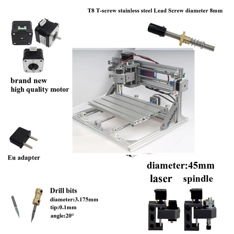 CNC 3018 Pro GRBL Diy мини-станок с ЧПУ, 3 оси pcb фрезерный станок, деревянный маршрутизатор лазерная гравировка, CNC3018 может работать в автономном режиме