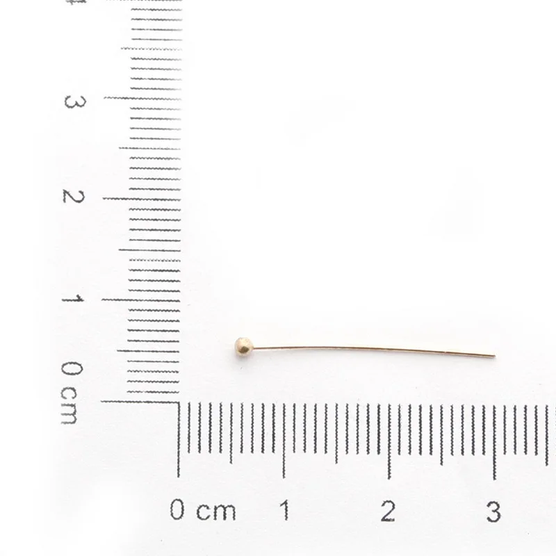 Новая мода 0,5x25 мм золото/серебро/золото KC/родиевое покрытие Цветные Шариковые головки булавки и иглы для DIY ювелирных изделий Аксессуары - Цвет: KC Gold