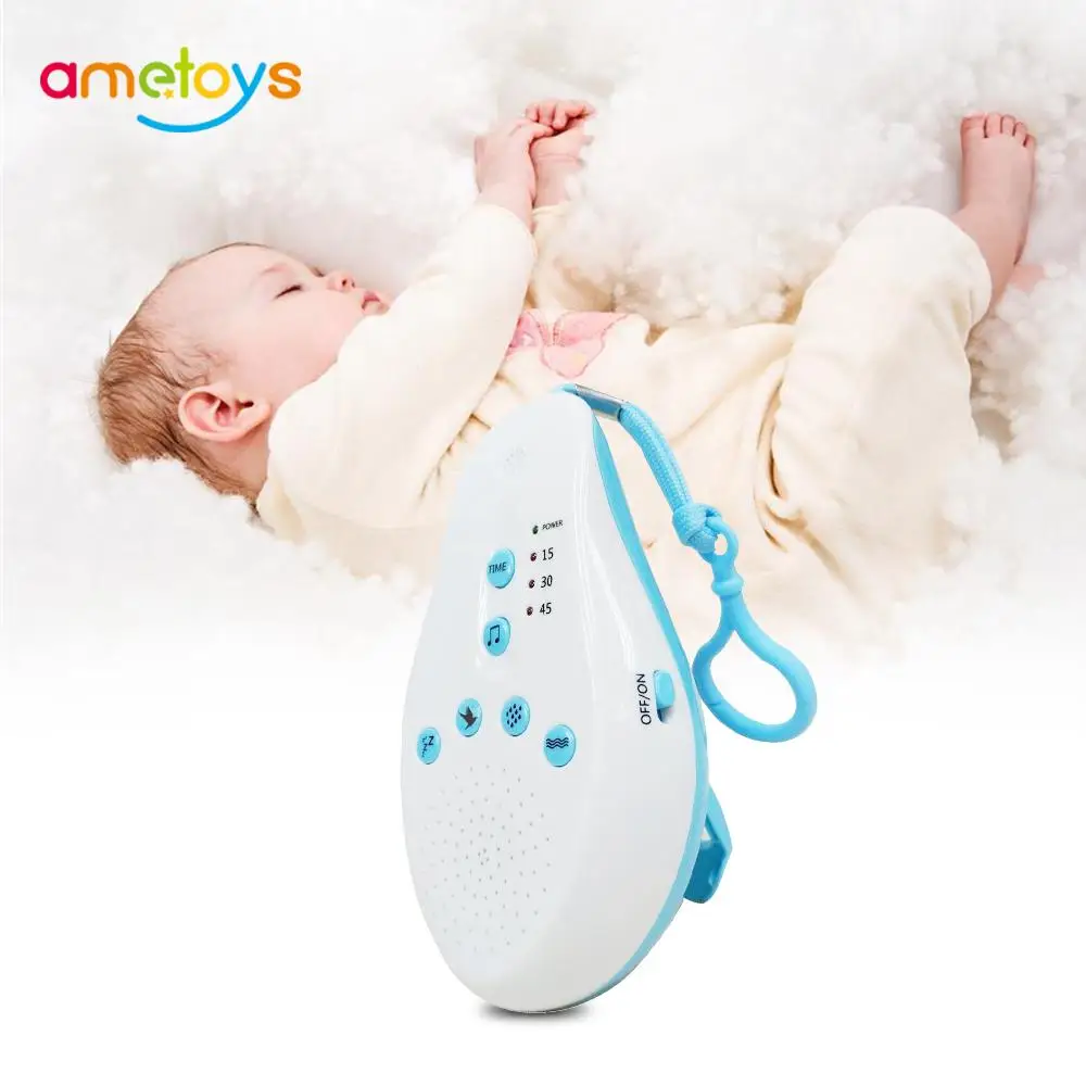 

New Baby Sleep Soothers Sound Machine White Noise Record Voice Sensor with 8 Soothing Sound Auto-off Timer for Baby Sleep Better