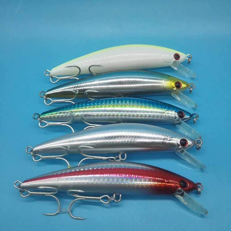 TSURINOYA DW37 5 шт./лот 120 мм/40 г тонущие приманки minnow больше гольян твердая Прикормка искусственные приманки Рыболовная Приманка