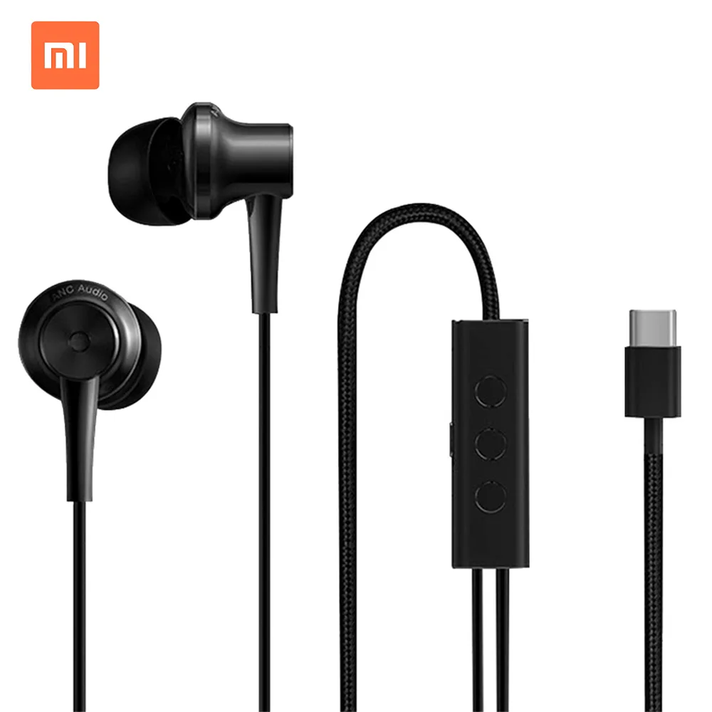 

Xiaomi ANC Earphone Active Noise Cancelling Earphone 3.5mm jack Interface In-Ear Mic Line Control for Xiaomi mi A1 Xiaomi S2 S 2