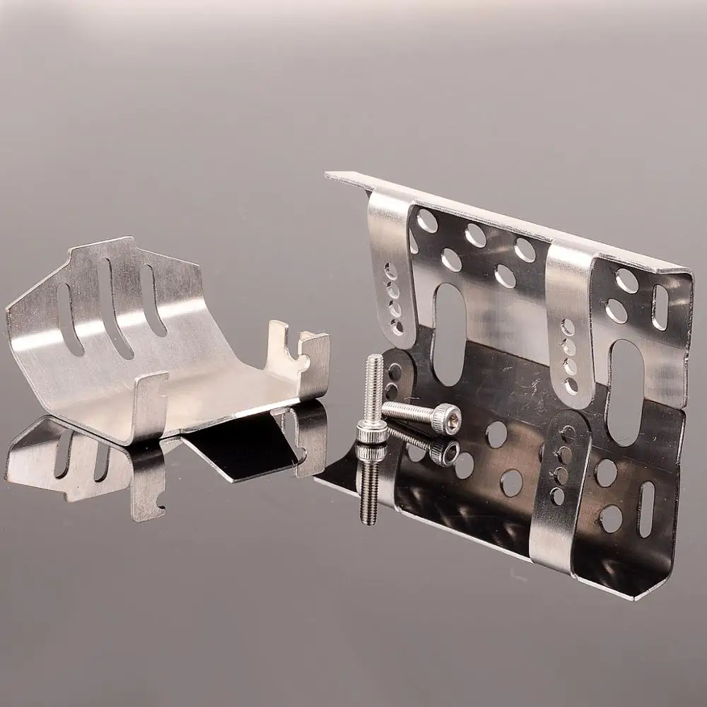 

Stainless Steel Axle Armor Differential Fender Protector & Skid Plate Bumper Bottom Protection For RC 1/10 Car Traxxas TRX-4