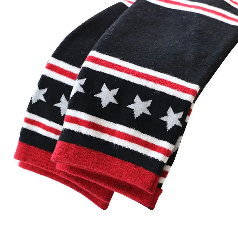 3 Size Star Striped Women Socks Fashion College Style Socks For Girls Cotton Soft Boots Women Sock Short Student Stocking Autumn (7)