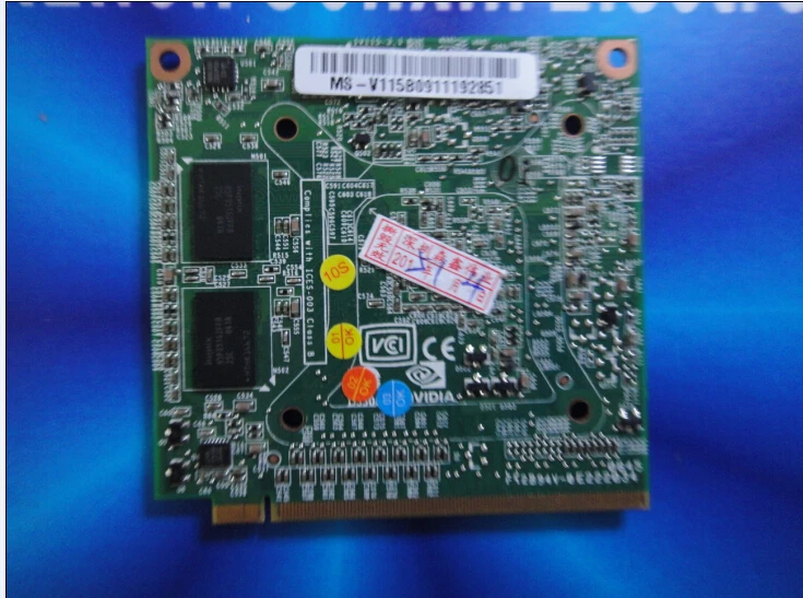 Отремонтированы nvidia geforce 9300 m gs (g98 630 у2) ddr2 256 МБ 64bit mxm ii vg.9mg06.001 видеокарты ноутбука