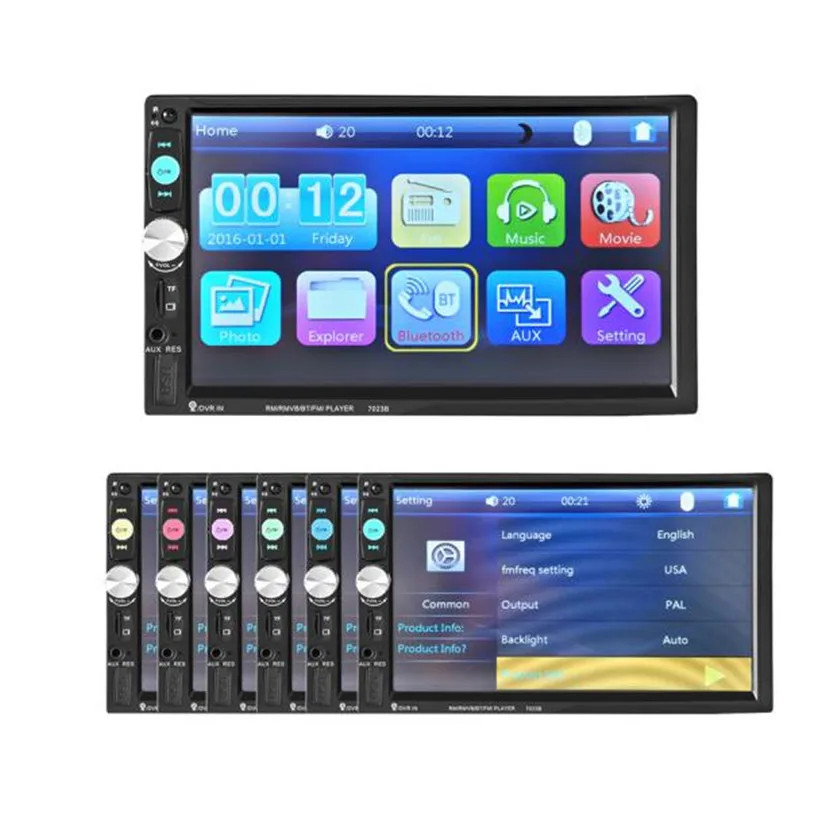 CARPRIE Car MP3 Player Bluetooth Remote Control Cars Stereo Audio In Dash Aux Input Receiver SD