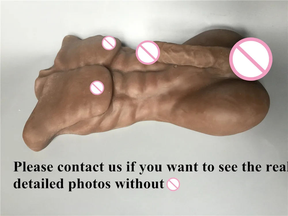 Реалистичный секс силиконовые жизни размер туловища с 18 см пенис и отверстие