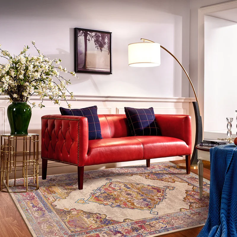 Домашние идиллические американские коврики и ковры для дома, гостиной, дивана, спальни, полная прикроватная площадка для детской комнаты, Противоскользящий коврик, мягкий