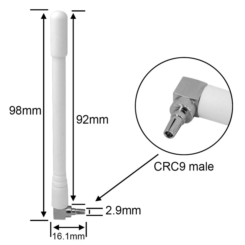 2 шт 3dbi 3g 4G антенна 698-960/1710-2700MHZ 3g 4g lte wifi роутер усилитель CRC9 штекер/TS9 штекер антенны