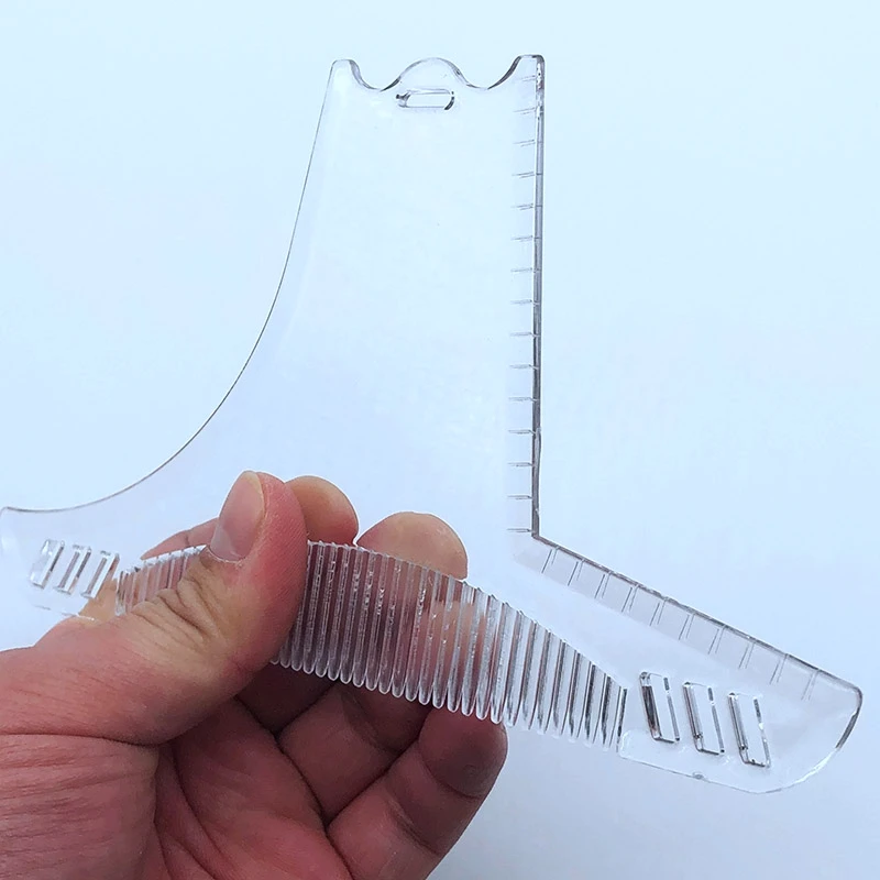 New Design Beard Shaping Tool Trimming Shaper Template Guide For Shaving Or Stencil With Any Beard Razor