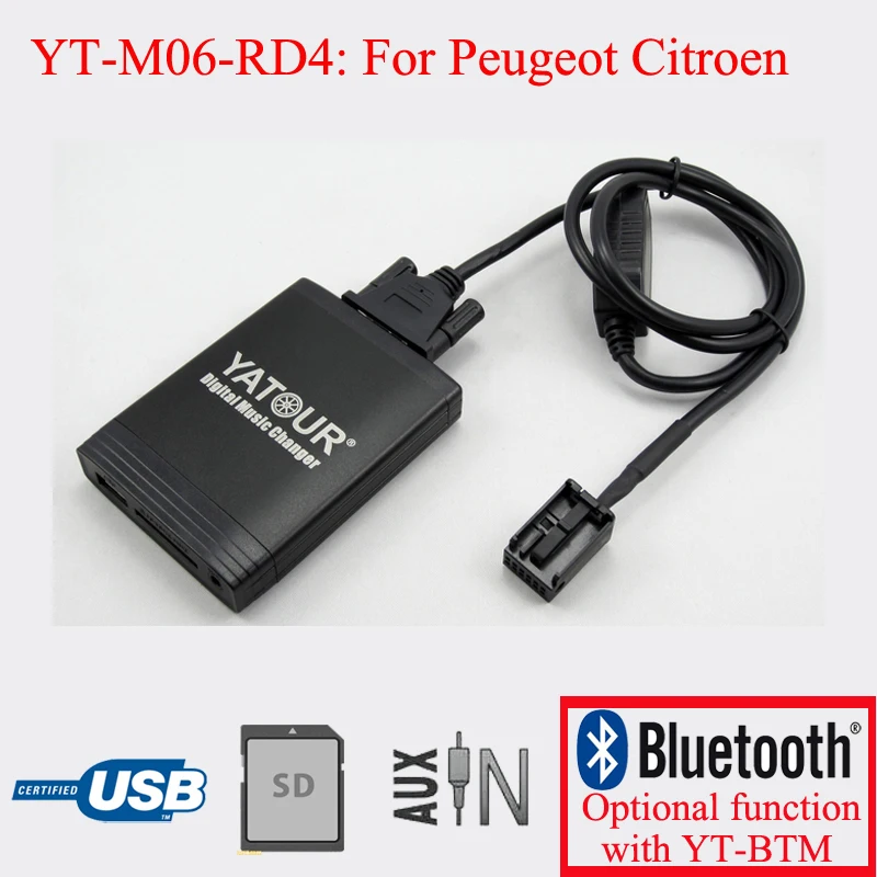 

Yatour Car radio digital car kit for Citroen C2 C3 DS3 DS4 C4 C5 C6 C8 Berlingo B9 Nemo Jumpy Gen2 etc