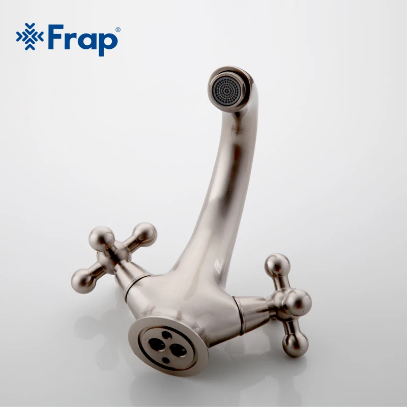 Frap Brass Body Nickel Brushed Bathroom basin